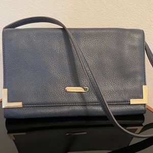 Michael Kors purse, shoulder bag with removable strap to make it a clutch, Navy